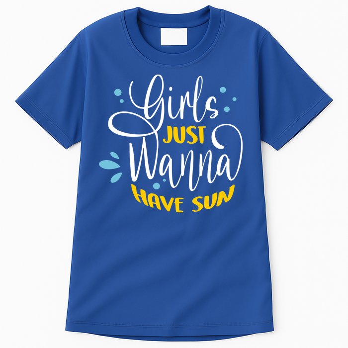 Girls Just Wanna Have Sun Summer Beach Life Tall T-Shirt