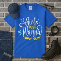 Girls Just Wanna Have Sun Summer Beach Life Tall T-Shirt