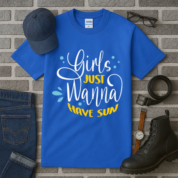 Girls Just Wanna Have Sun Summer Beach Life Tall T-Shirt