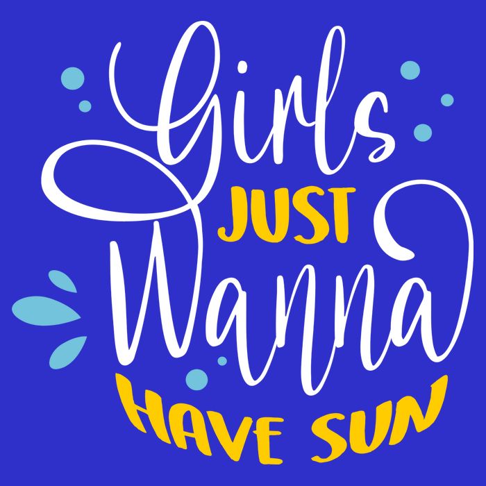 Girls Just Wanna Have Sun Summer Beach Life Tie-Dye T-Shirt