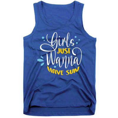 Girls Just Wanna Have Sun Summer Beach Life Tank Top