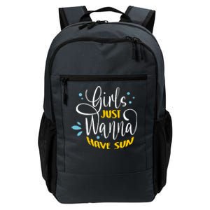 Girls Just Wanna Have Sun Summer Beach Life Daily Commute Backpack