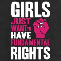 Girl Just Want To Have Fundamental Rights Protest 7 Panel Mesh Trucker Snapback Hat