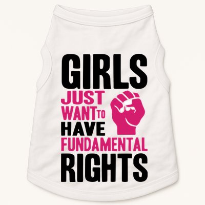 Girl Just Want To Have Fundamental Rights Protest Doggie Tank