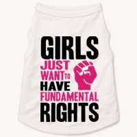 Girl Just Want To Have Fundamental Rights Protest Doggie Tank