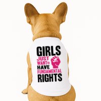 Girl Just Want To Have Fundamental Rights Protest Doggie Tank