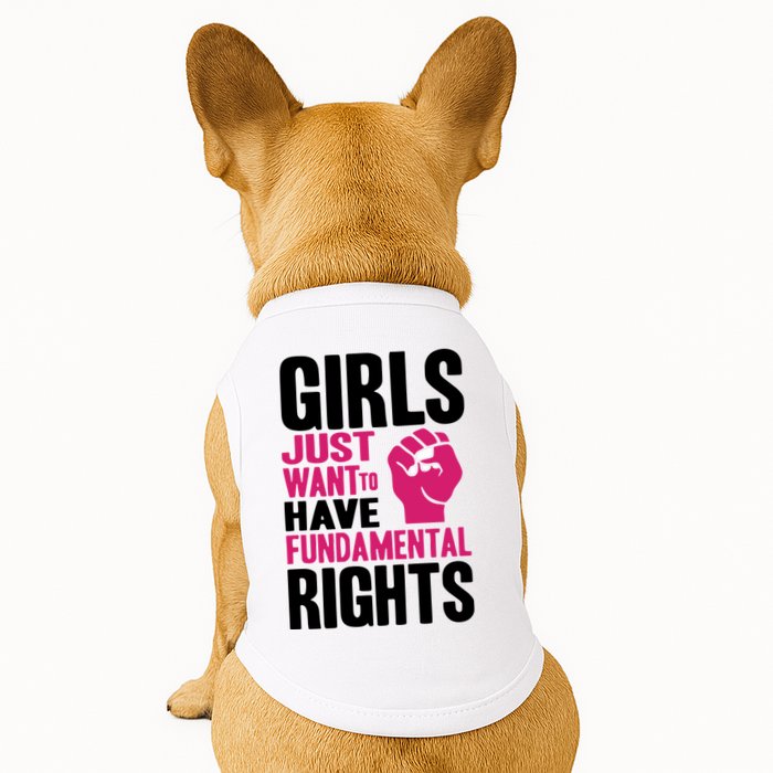 Girl Just Want To Have Fundamental Rights Protest Doggie Tank