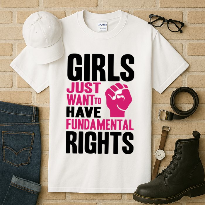 Girl Just Want To Have Fundamental Rights Protest Tall T-Shirt