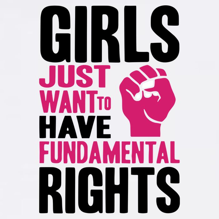 Girl Just Want To Have Fundamental Rights Protest Flat Bill Trucker Hat