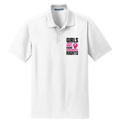 Girl Just Want To Have Fundamental Rights Protest Dry Zone Grid Polo