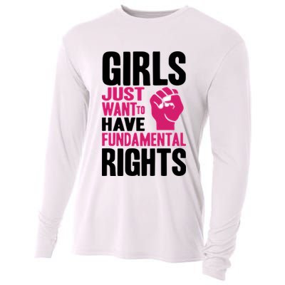 Girl Just Want To Have Fundamental Rights Protest Cooling Performance Long Sleeve Crew