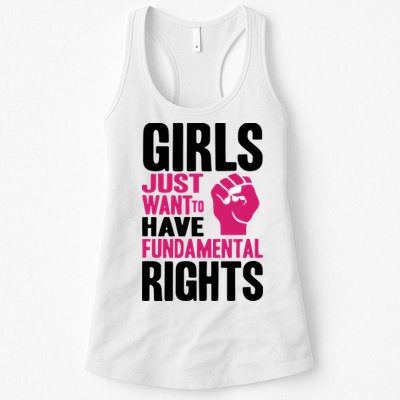 Girl Just Want To Have Fundamental Rights Protest Womens Tank Top