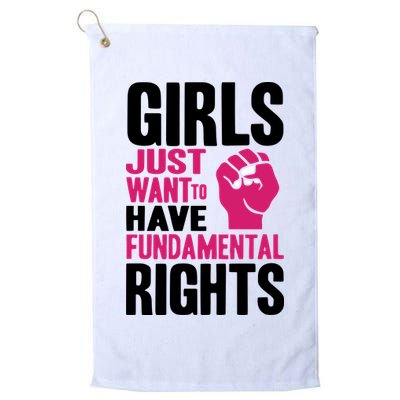 Girl Just Want To Have Fundamental Rights Protest Golf Towel