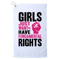 Girl Just Want To Have Fundamental Rights Protest Golf Towel