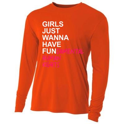 Girls Just Wanna Have Fundamental Rights Cooling Performance Long Sleeve Crew