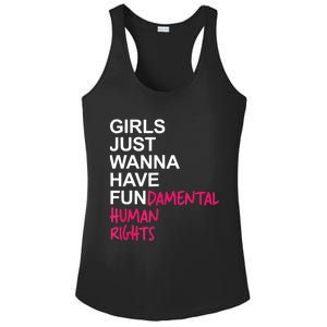 Girls Just Wanna Have Fundamental Rights Ladies PosiCharge Competitor Racerback Tank