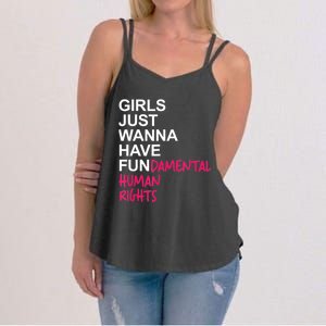 Girls Just Wanna Have Fundamental Rights Women's Strappy Tank