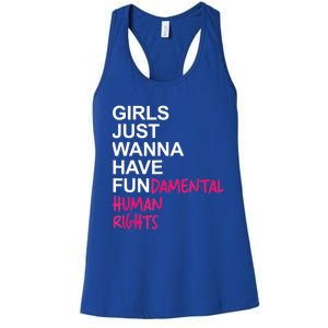 Girls Just Wanna Have Fundamental Rights Women's Racerback Tank