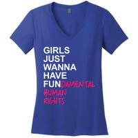 Girls Just Wanna Have Fundamental Rights Women's V-Neck T-Shirt