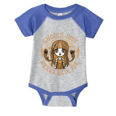 Ghouls Just Wanna Have Fun Spooky Halloween Ghost Gift Infant Baby Jersey Bodysuit