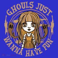 Ghouls Just Wanna Have Fun Spooky Halloween Ghost Gift Kids T-Shirt