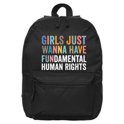 G.I.R.L.S Just Wanna Have Fundamental Rights 16 in Basic Backpack