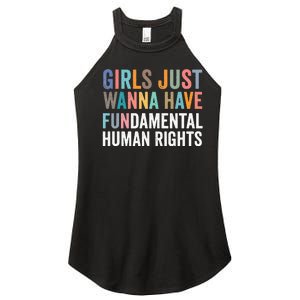 G.I.R.L.S Just Wanna Have Fundamental Rights Women's Perfect Tri Rocker Tank