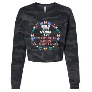 Girls Just Want To Have Fundamental Rights Cropped Pullover Crew