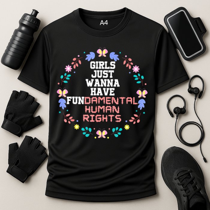 Girls Just Want To Have Fundamental Rights Cooling Performance Crew T-Shirt