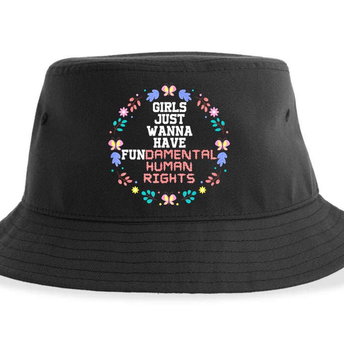 Girls Just Want To Have Fundamental Rights Sustainable Bucket Hat