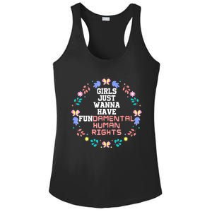 Girls Just Want To Have Fundamental Rights Ladies PosiCharge Competitor Racerback Tank