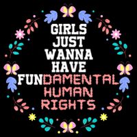 Girls Just Want To Have Fundamental Rights Short Acrylic Beanie