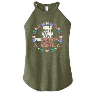 Girls Just Want To Have Fundamental Rights Women's Perfect Tri Rocker Tank