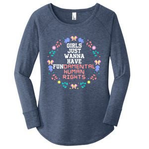 Girls Just Want To Have Fundamental Rights Women's Perfect Tri Tunic Long Sleeve Shirt