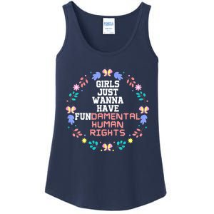 Girls Just Want To Have Fundamental Rights Ladies Essential Tank