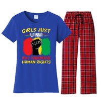 Girls Just Want To Have Fundamental Rights Gift Women's Flannel Pajama Set