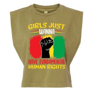 Girls Just Want To Have Fundamental Rights Gift Garment-Dyed Women's Muscle Tee