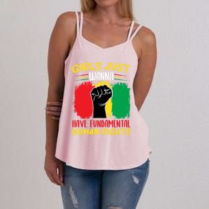 Girls Just Want To Have Fundamental Rights Gift Women's Strappy Tank