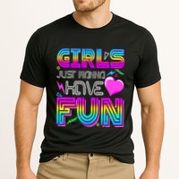 Girl Just Wanna Have Fun Awesome 70_s 80_s 90_s 1980s Cooling Performance Crew T-Shirt