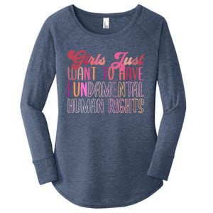 Girls Just Want To Have Fundamental Rights Meaningful Gift Women's Perfect Tri Tunic Long Sleeve Shirt