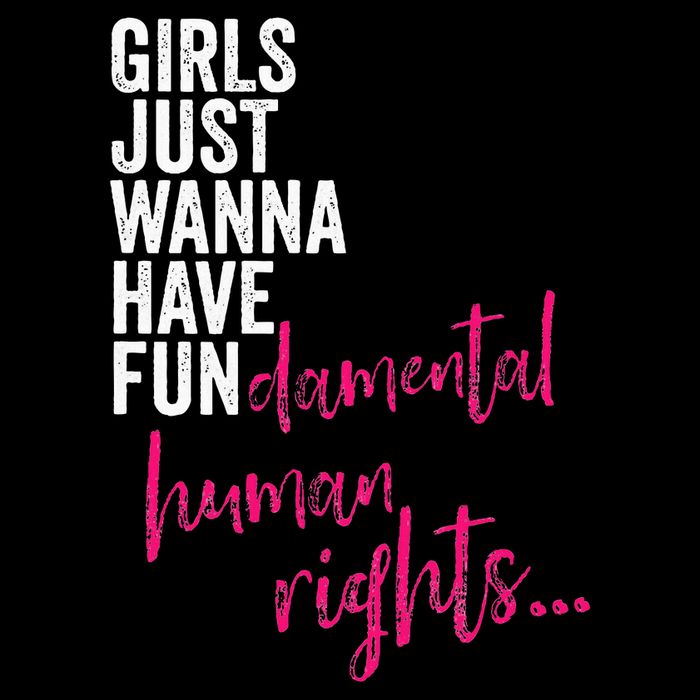 Girls Just Wanna Have Fundamental Rights Feminist Bucket Hat