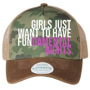 Girls Just Wanna Have Fundamental Rights Feminist Legacy Tie Dye Trucker Hat