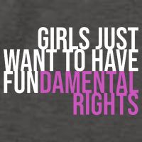 Girls Just Wanna Have Fundamental Rights Feminist Vector Backpack