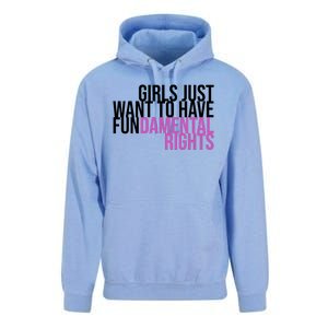 Girls Just Wanna Have Fundamental Rights Feminist Unisex Surf Hoodie