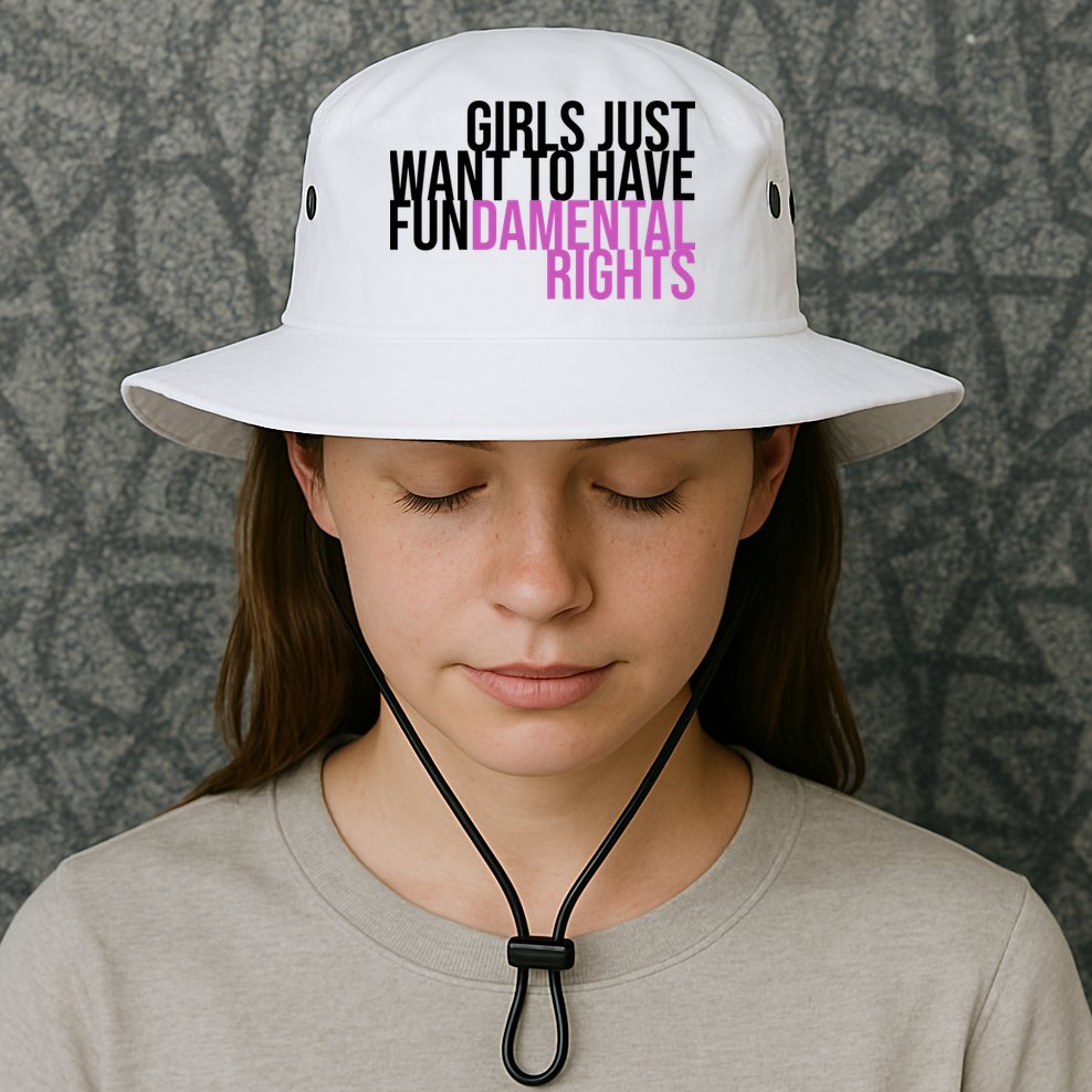 Girls Just Wanna Have Fundamental Rights Feminist Bucket Hat