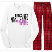 Girls Just Wanna Have Fundamental Rights Feminist Long Sleeve Pajama Set