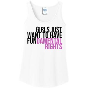 Girls Just Wanna Have Fundamental Rights Feminist Ladies Essential Tank