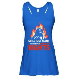 Girls Just Want To Have Fundamental Rights Feminist Gift Ladies Essential Flowy Tank