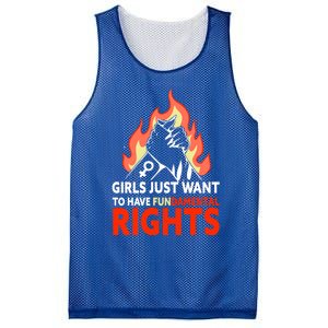 Girls Just Want To Have Fundamental Rights Feminist Gift Mesh Reversible Basketball Jersey Tank