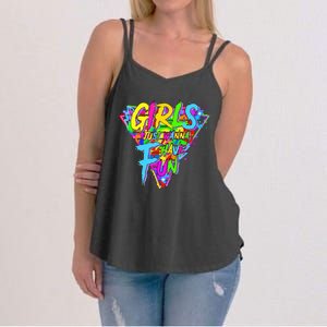 Girl Just Wanna Fun 80s 1980s Nostalgia Women's Strappy Tank